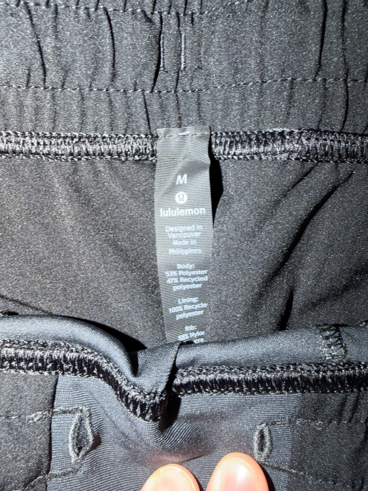 lululemon mens black joggers drawstring medium lululemon mens black joggers drawstring medium