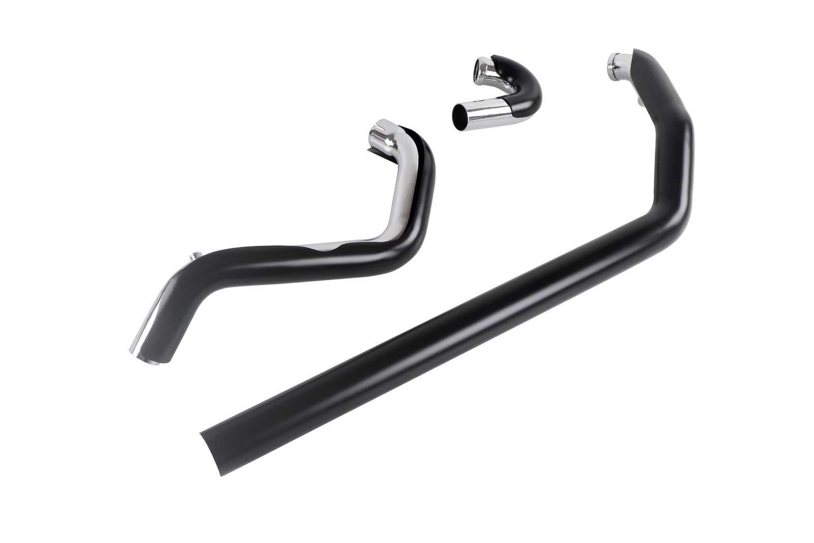 SHARKROAD Front Exhaust Pipe Set for Harley 95-16 Touring Black Style