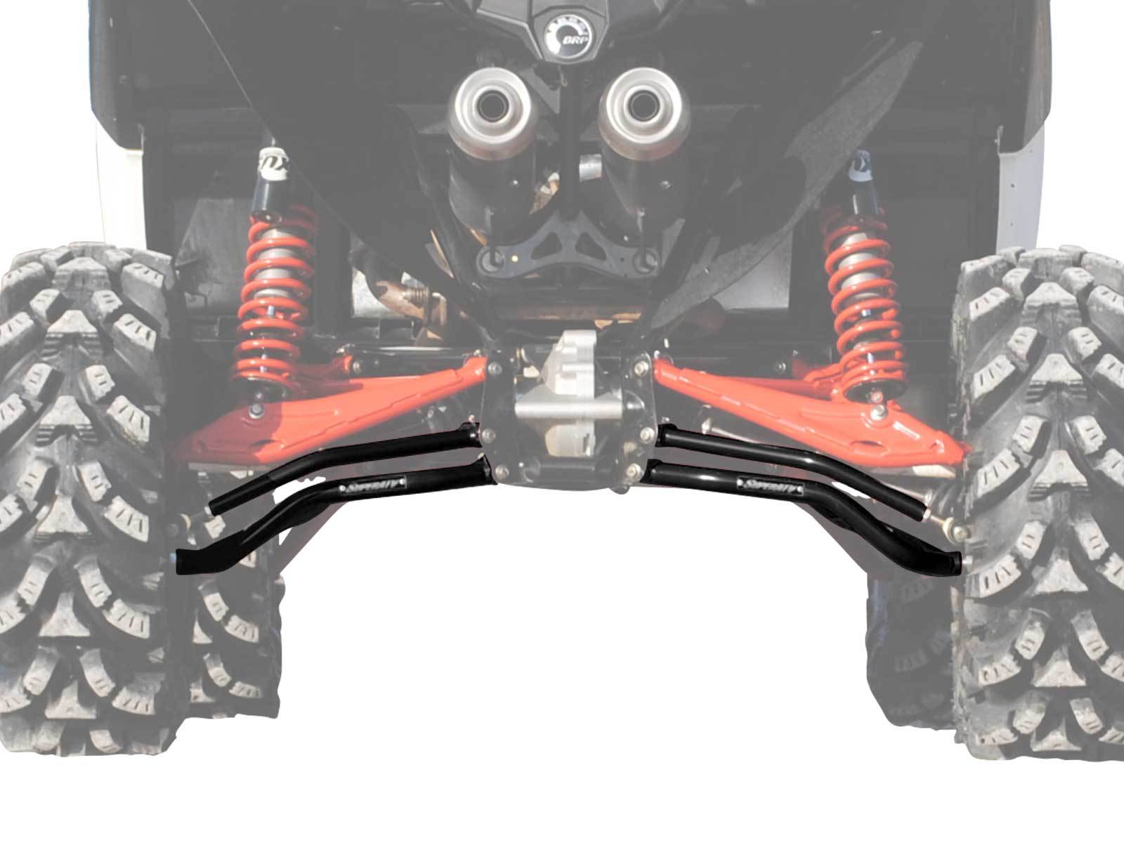 SuperATV Can-Am Maverick / Max / X RS / X DS High Clearance REAR A-Arms - BLACK