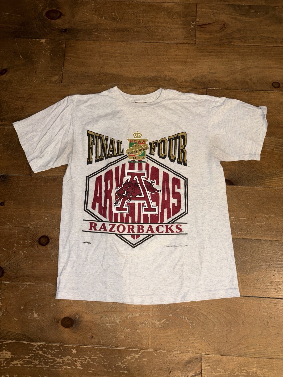 Arkansas Razorbacks 1994 NCAA Nutmeg Mills Large Vintage Champion Final Four