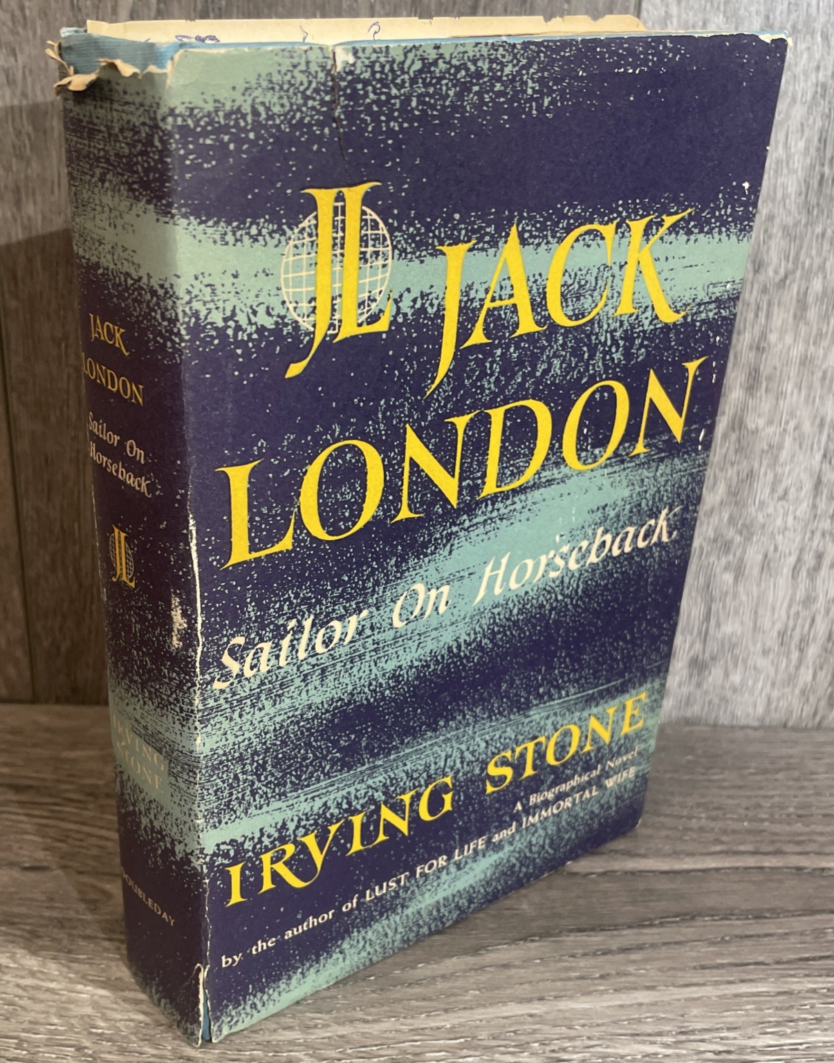 Jack London Sailor on Horseback Irving Stone 1938 Doubleday Hardcover DJ