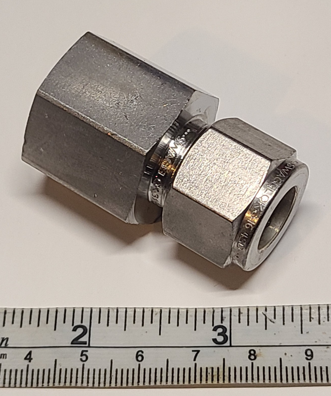 1- Swagelok Stainless Steel Connector, 1/2