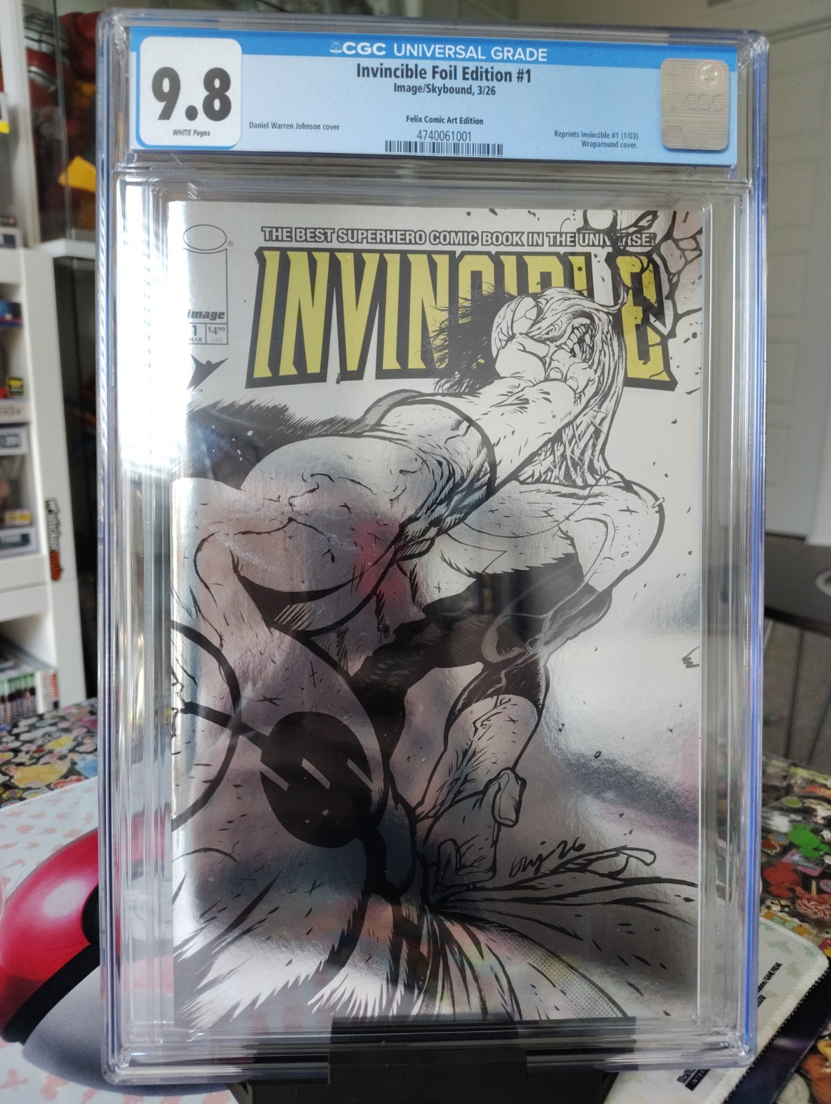 Invincible Foil #1 CGC 9.8 DWJ Felix Comic Wraparound Variant LTD 1500 2026