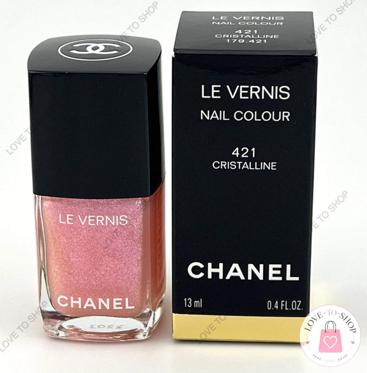 CHANEL Le Vernis Nail Polish #421 CRISTALLINE - New In Box CHANEL Le Vernis Nail Polish #421 CRISTALLINE - New In Box