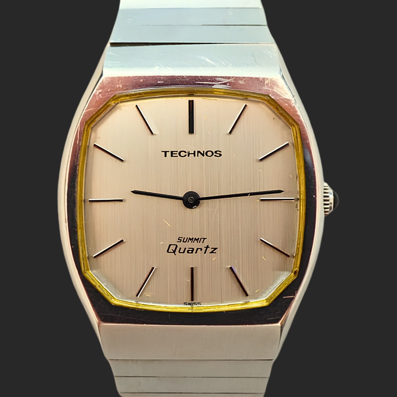 Vintage Technos Summit Quartz Men’s Watch - For Parts/Repair