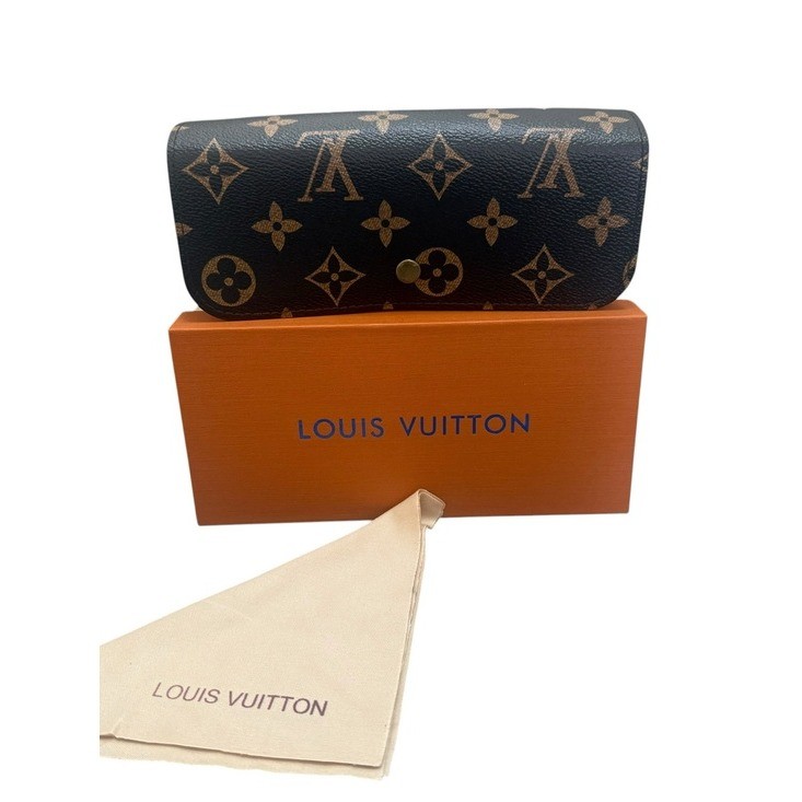 Louis Vuitton Brown & Gold Monogram glasses case