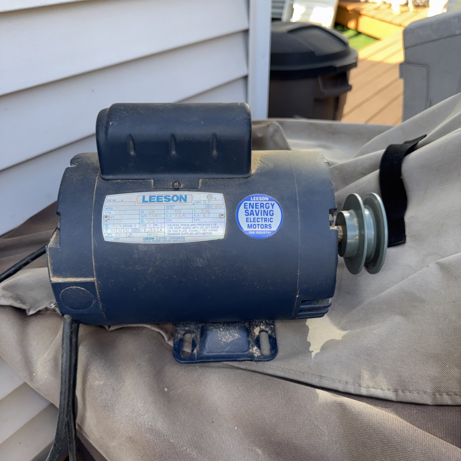 LEESON Model M6C34DB6H General Purpose Motor 1HP 3450 RPM 115/230 Cat 110160.00 LEESON Model M6C34DB6H General Purpose Motor 1HP 3450 RPM 115/230 Cat 110160.00