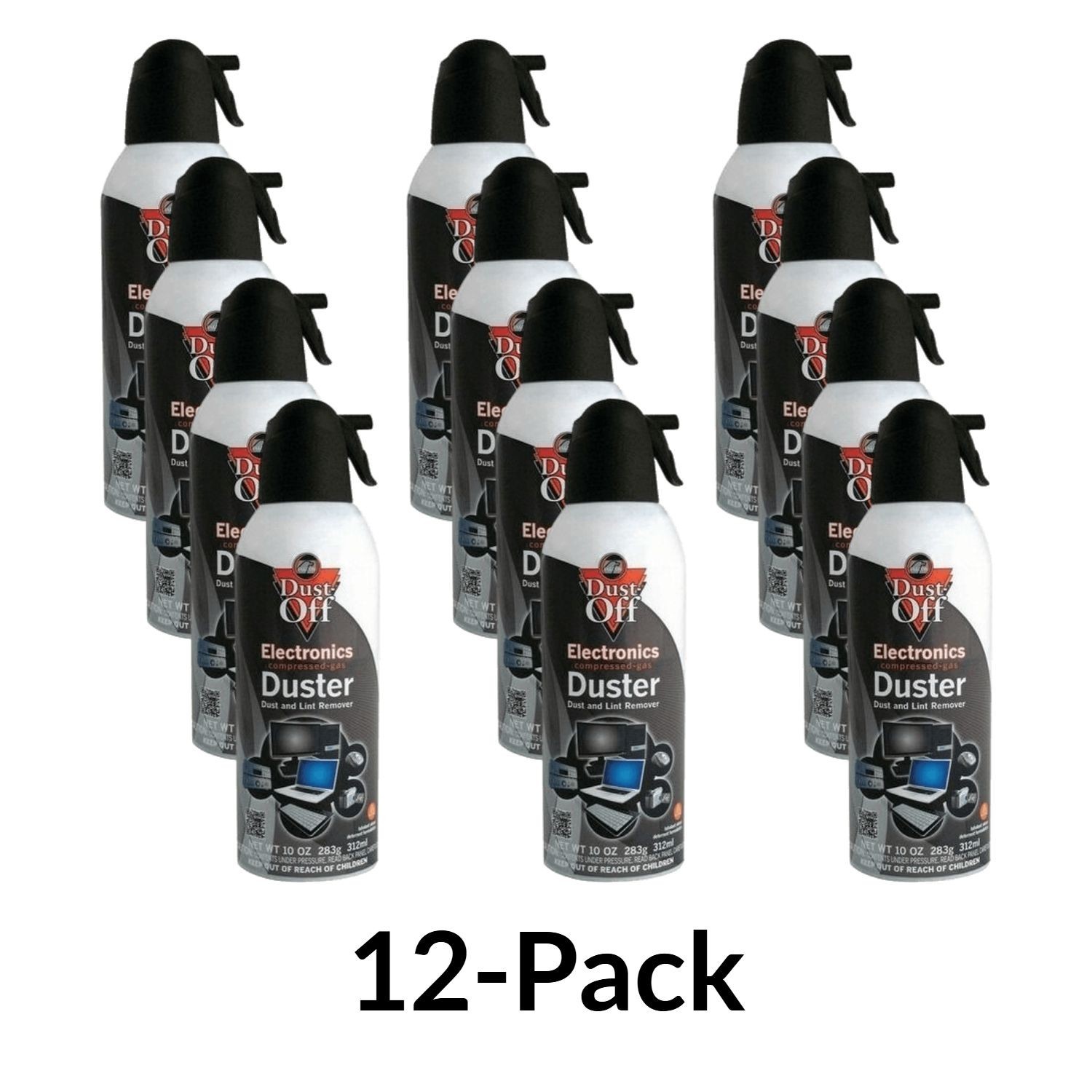 Falcon Dust-Off Compressed Gas Duster DPSM 7oz Air Dust & Lint Remover 12 Pack