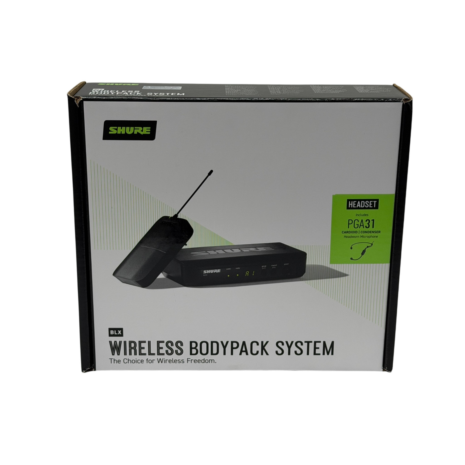 Shure BLX14/P31 Wireless Microphone System PGA31 Headset Transmitter H11 Works
