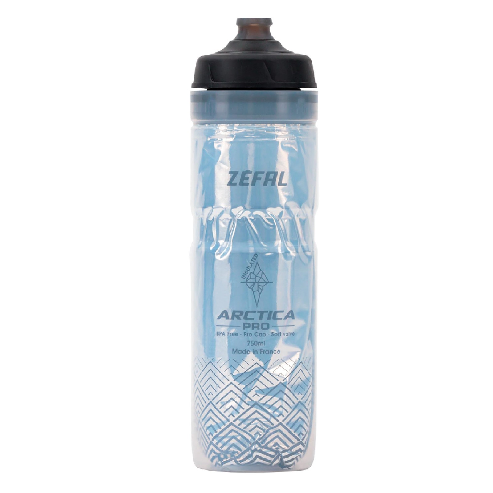 Arctica 75 Insulated Bike Water Bottle – 750ml (25oz) – Black – -Cap Leakproo...