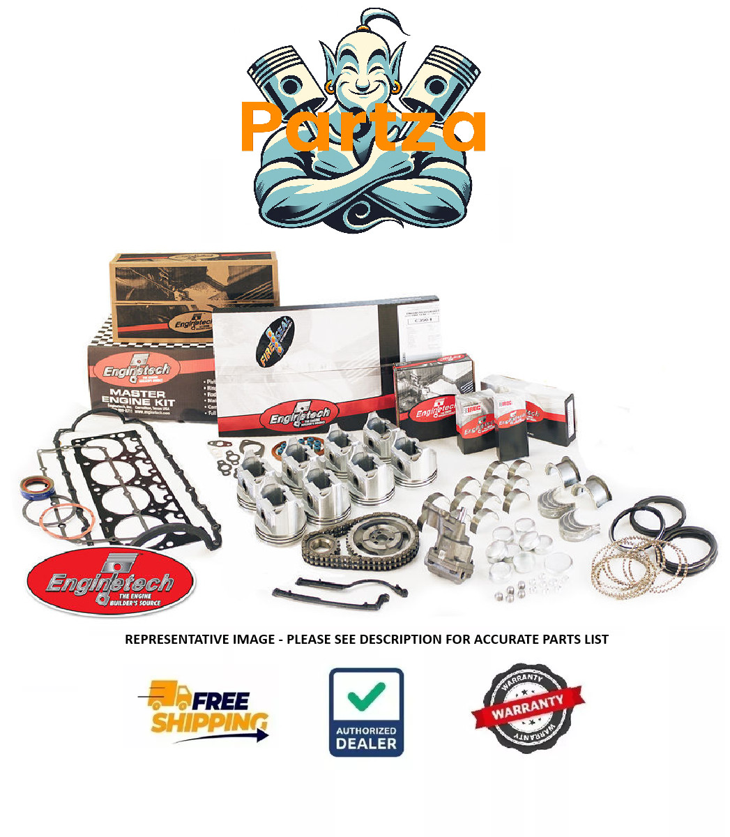94-95 Chevy GMC 4.3L V6 VIN W Engine Rebuild Kit for C/K 1500 S10 Blazer Astro