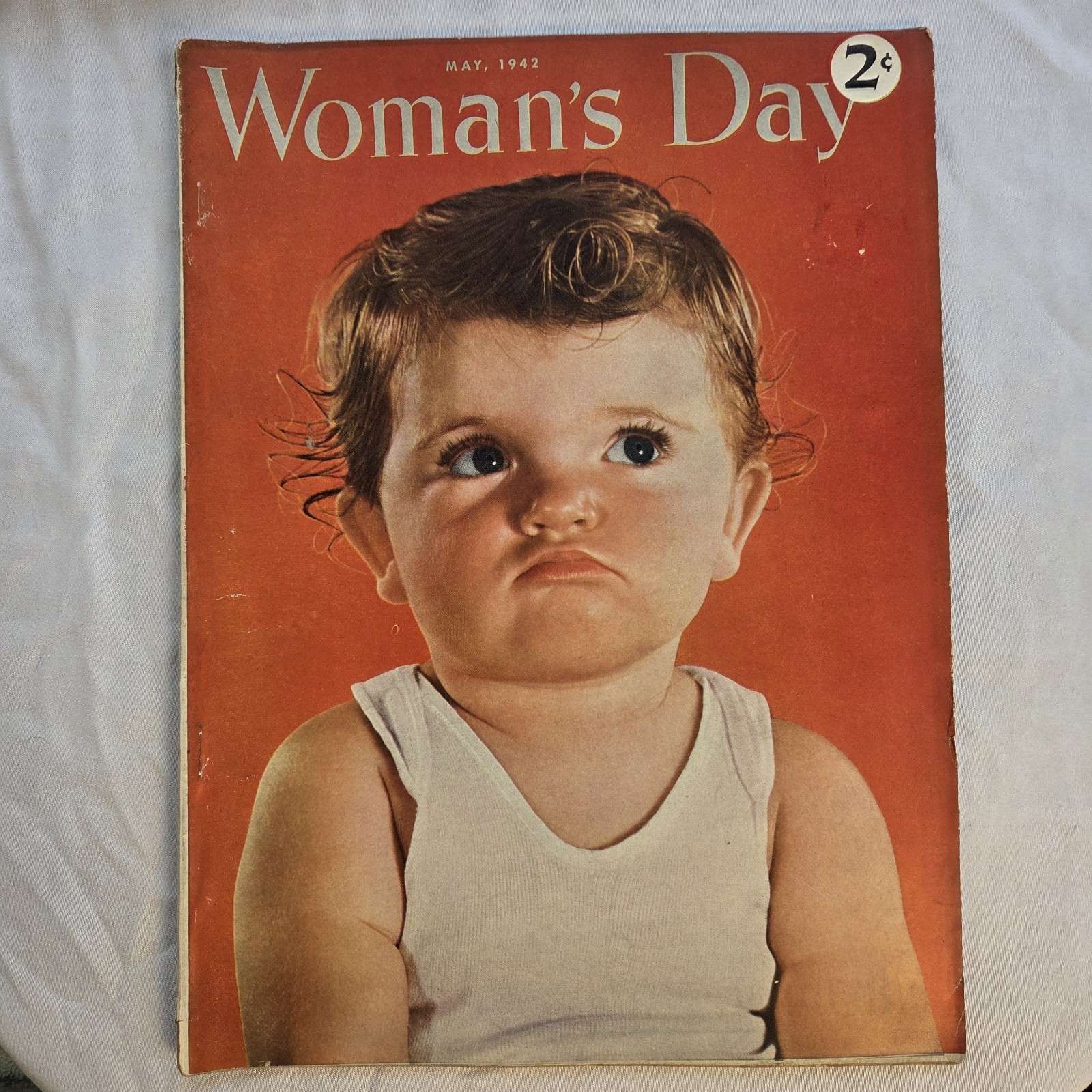 Woman\'s Day May 1942 Magazine Baby Cover Vintage 1940s Complete