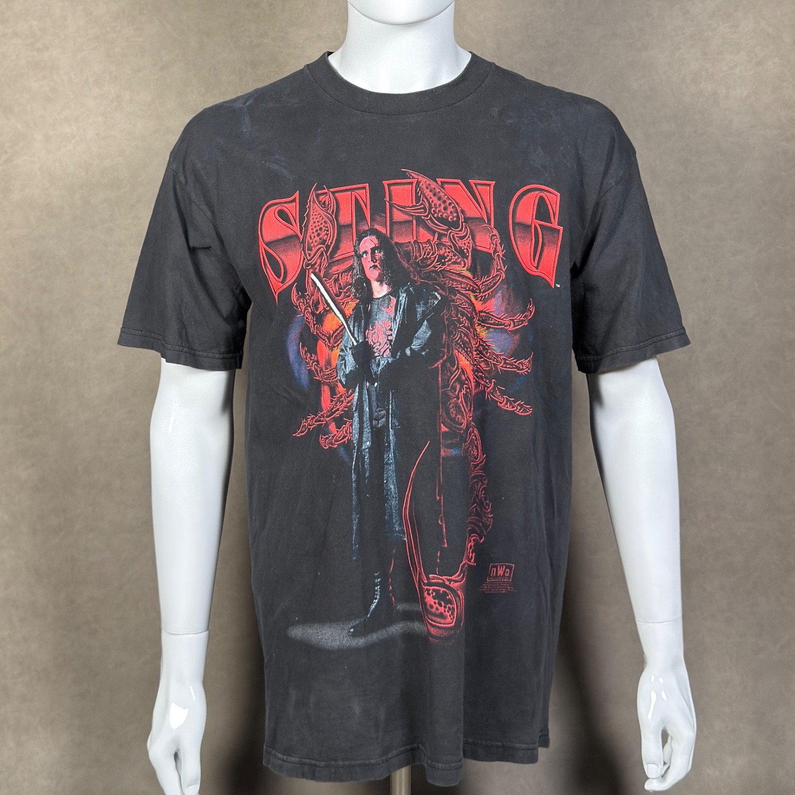 Vintage 1998 WCW nWo Sting Red Gothic T Shirt L Wrestling 90s Vintage 1998 WCW nWo Sting Red Gothic T Shirt L Wrestling 90s