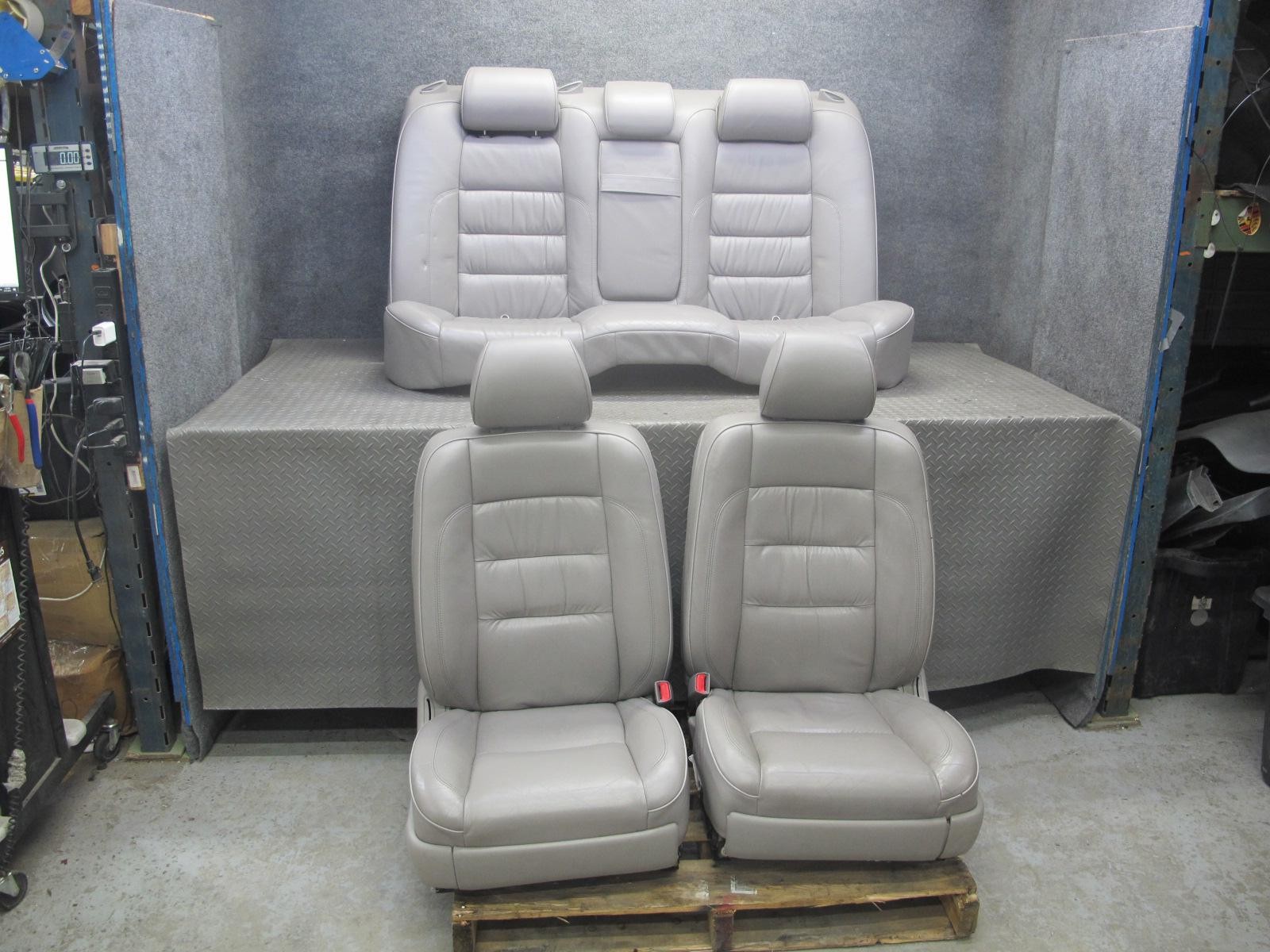 01-02 LEXUS JZS160L GS430 GS300 FRONT & REAR LEATHER SEAT SET CHARCOAL 83K OEM