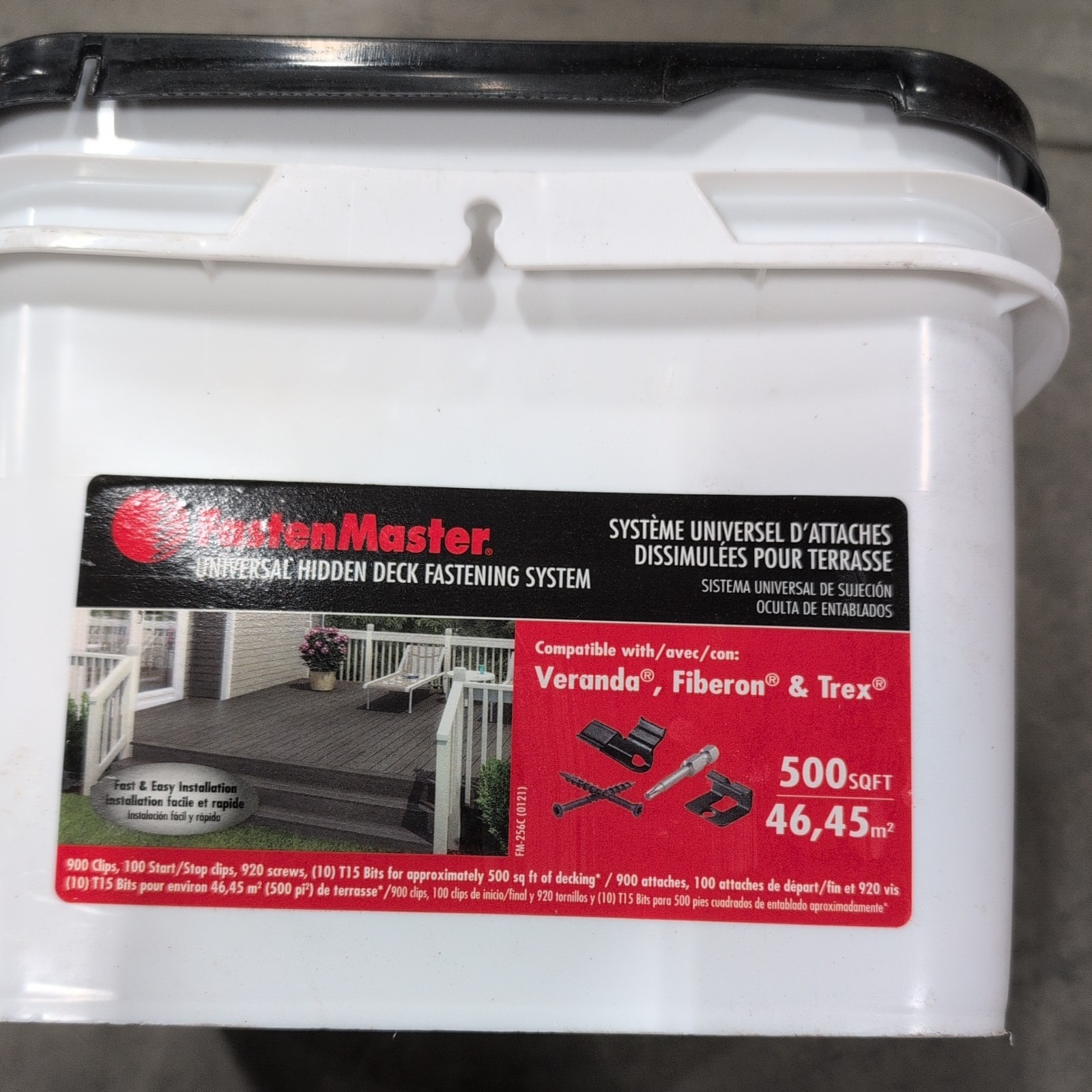 FastenMaster Universal Hidden Deck Fastening System 500 sq ft. FMTHDCLIP-500 FastenMaster Universal Hidden Deck Fastening System 500 sq ft. FMTHDCLIP-500