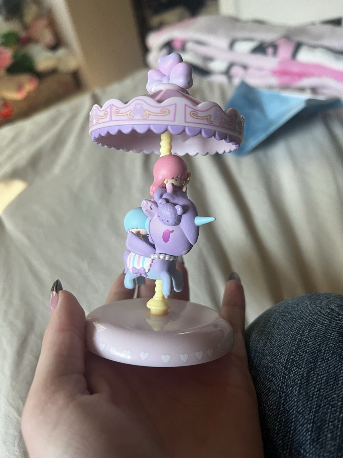 Tokidoki x Sanrio Little Twin Stars Sweet Pink Carousel Chaser Unicorno Figure Tokidoki x Sanrio Little Twin Stars Sweet Pink Carousel Chaser Unicorno Figure