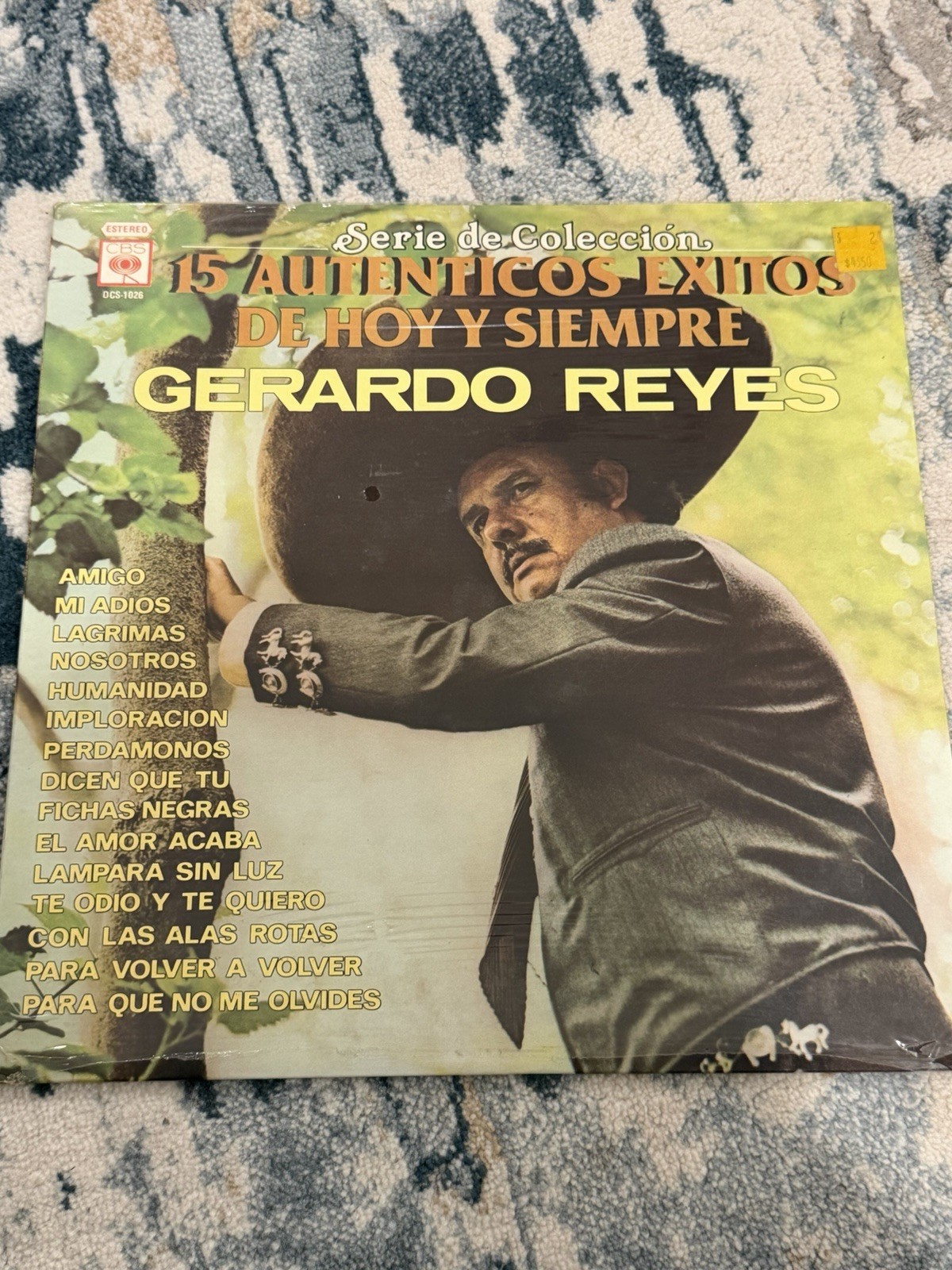 Gerardo Reyes 15 Autenticos Exitos LP 1984 CBS DCS-1026 Mexico SEALED Ranchera