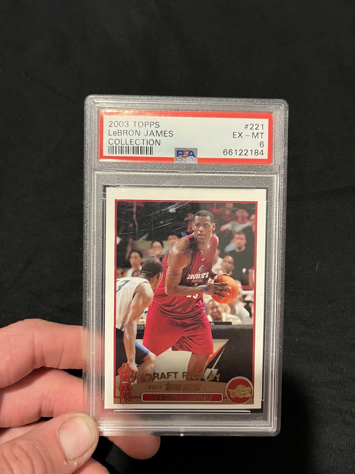 Topps 2003 Collection LeBron James #221 PSA 6 Cleveland Cavaliers
