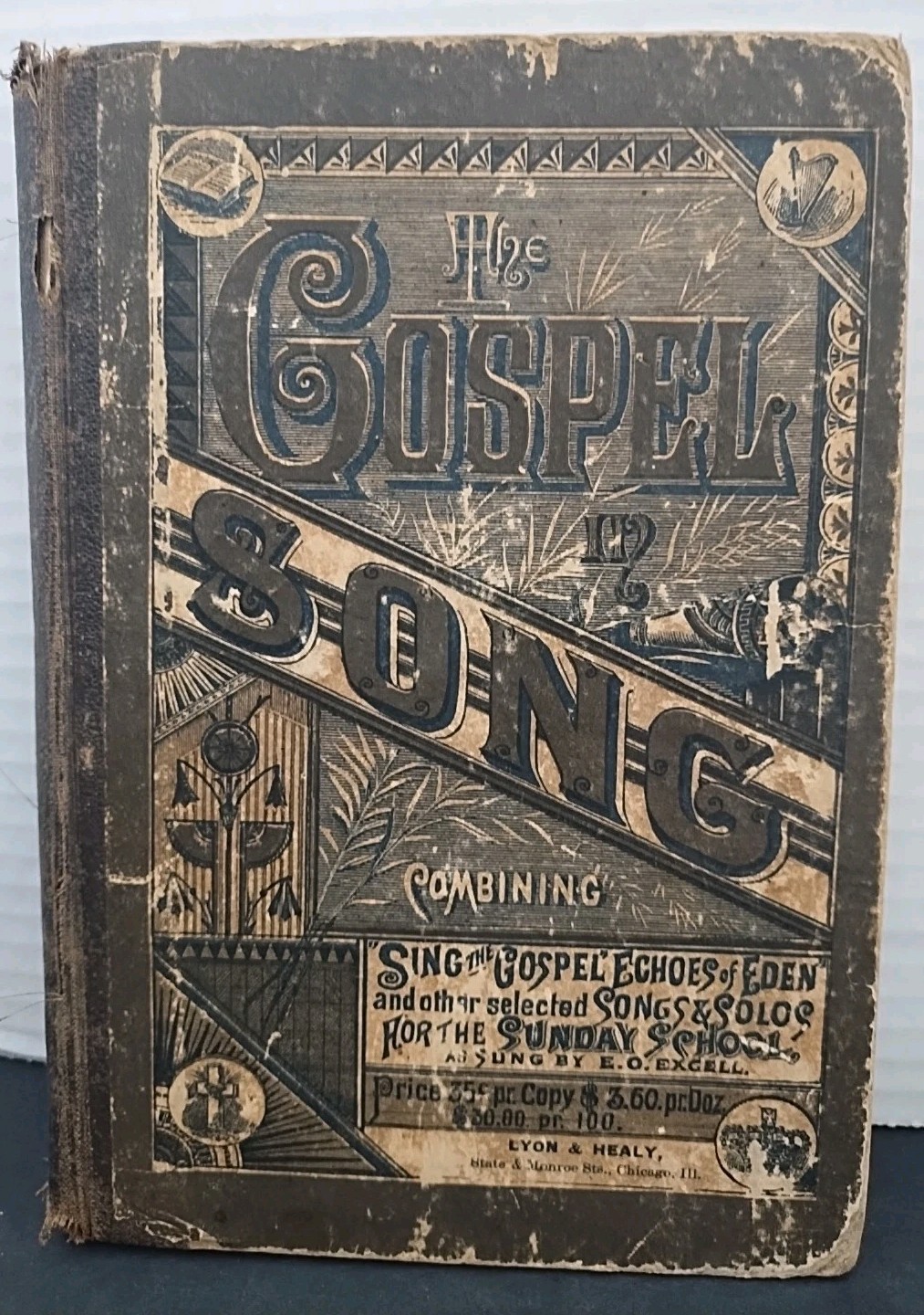 RARE The Gospel In Song HC Book 1875 E. O. Excell’s Hymns Please Read Desc. RARE The Gospel In Song HC Book 1875 E. O. Excell’s Hymns Please Read Desc.