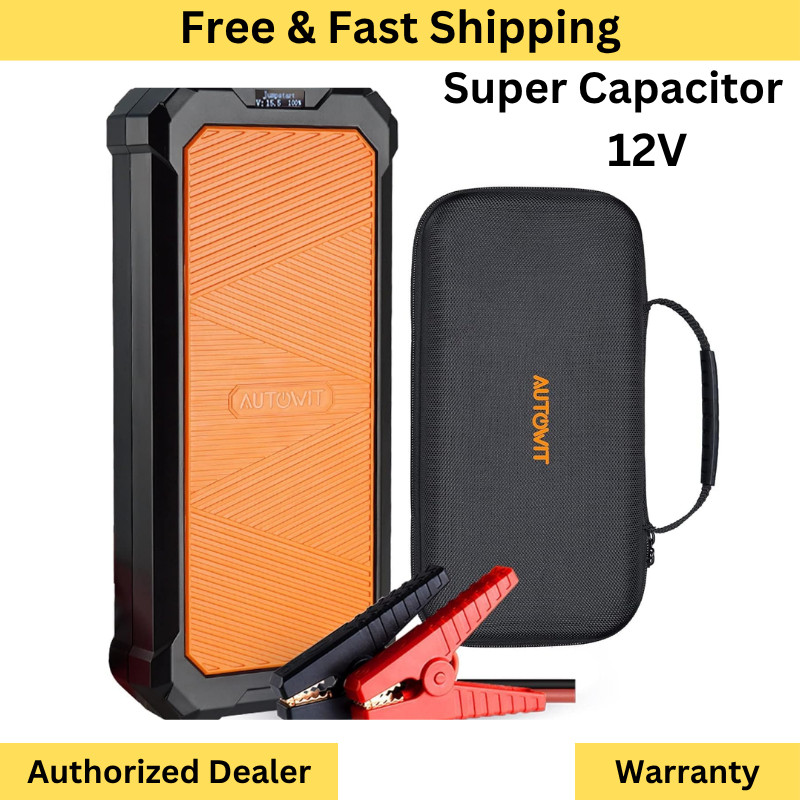 Autowit 12V Super Capacitor Jump Starter Batteryless Portable Car Battery