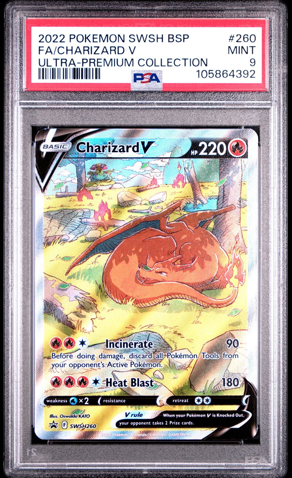 Charizard V 260 Ultra Premium Swsh Black Star Promo Pokemon PSA 9 Charizard V 260 Ultra Premium Swsh Black Star Promo Pokemon PSA 9