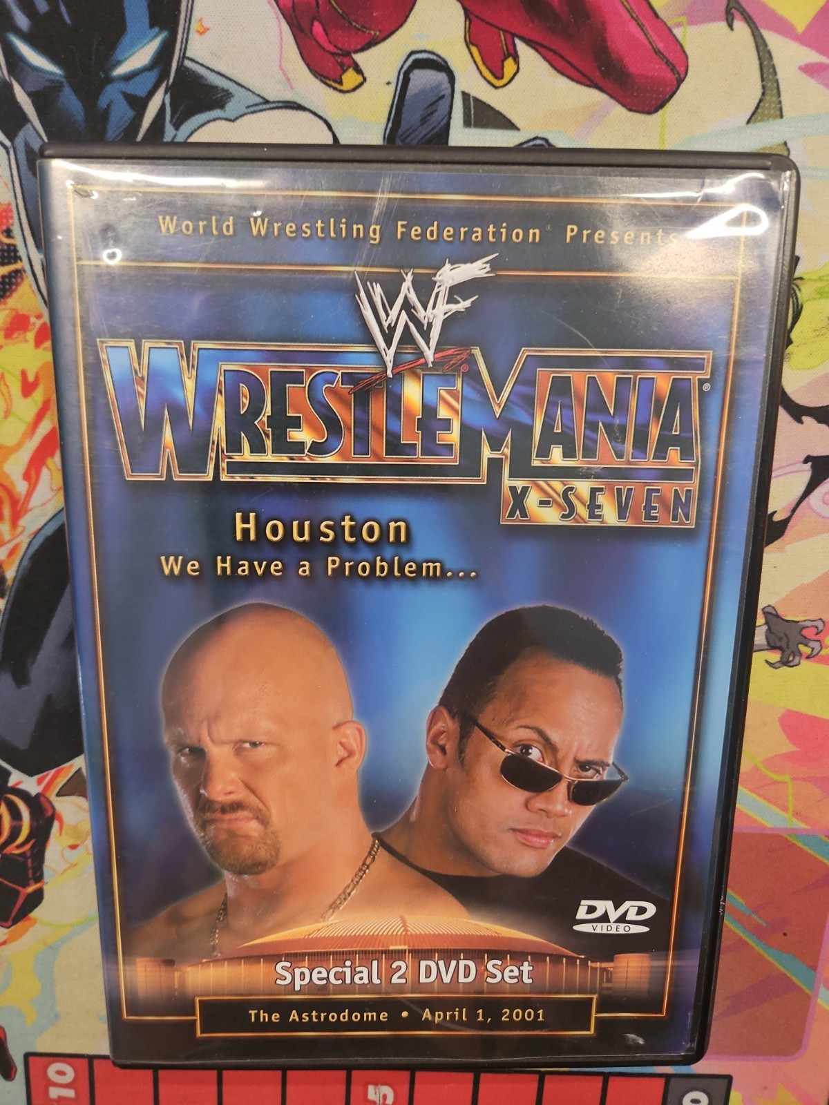 DVD WWF WrestleMania X-Seven 17 2001 2-Disc With Insert RARE DVD WWF WrestleMania X-Seven 17 2001 2-Disc With Insert RARE