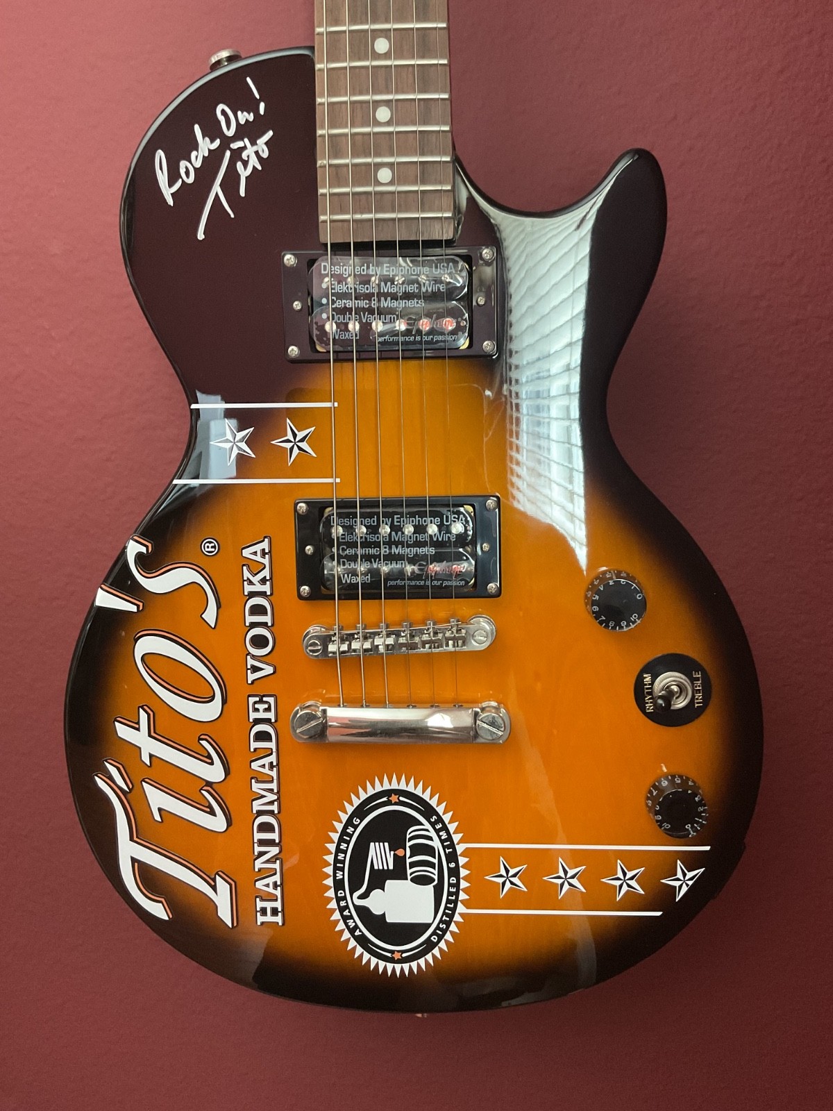 Tito\'s Handmade Vodka Promotional Electric Guitar