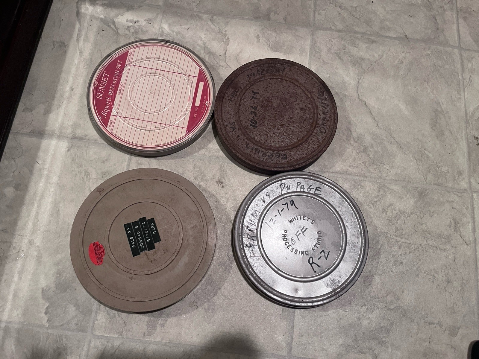 Vintage Film Reel LOT Of 4- Ferrum Football Games 1972 1974 1979 Vintage Film Reel LOT Of 4- Ferrum Football Games 1972 1974 1979