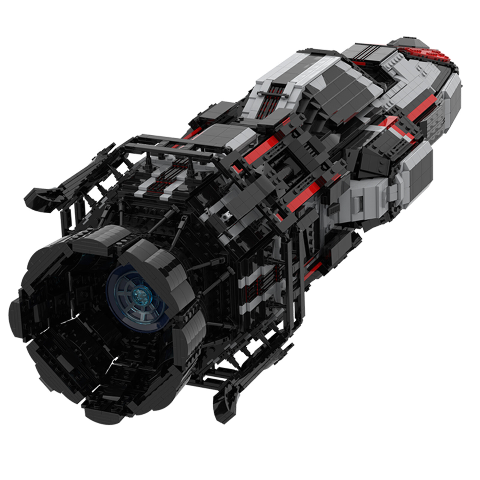Modubrix Mocs Building Blocks Rocinante Spaceship Sets Modular Bricks Toys Kits
