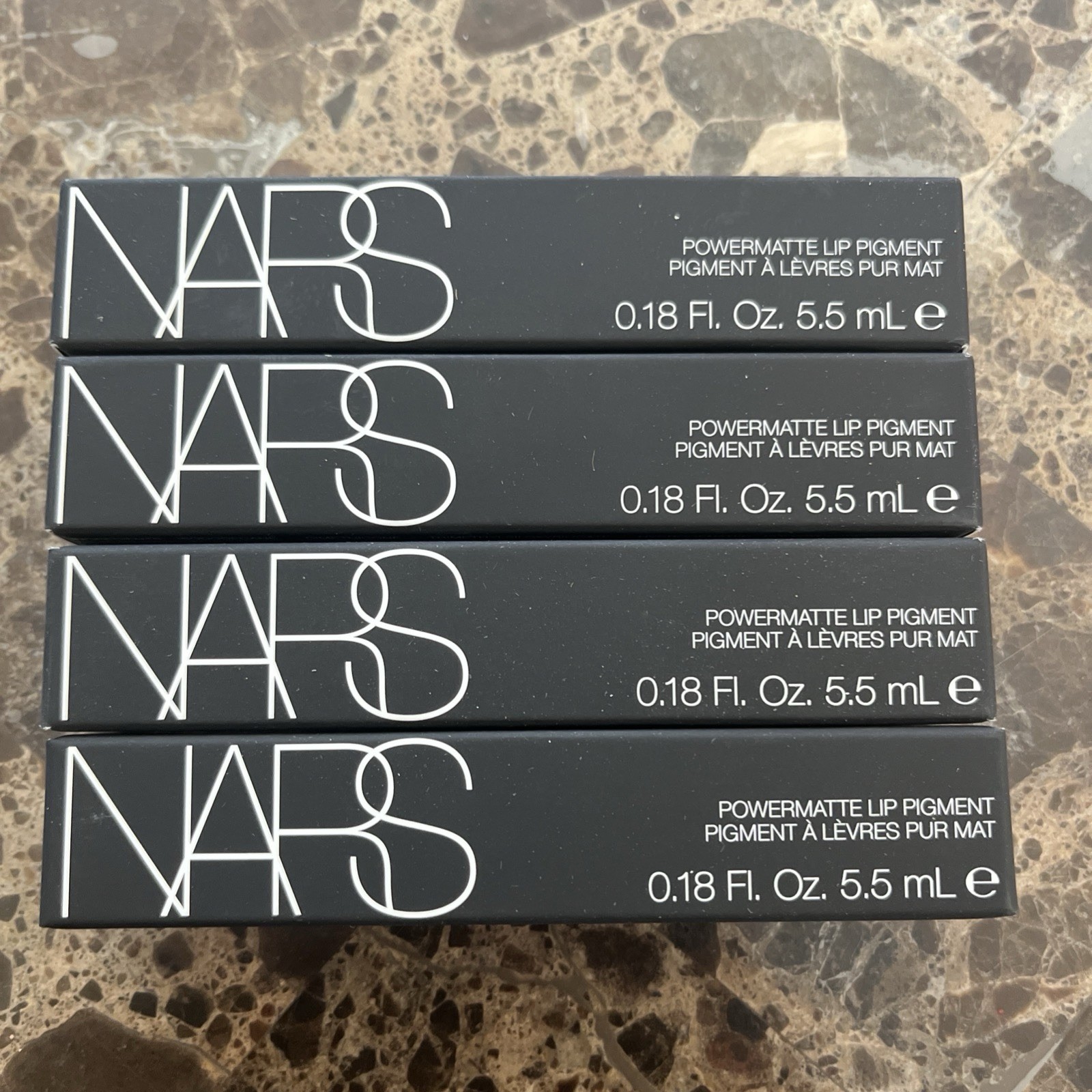 4piece NARS Powermatte Lip Pigment 0.18 oz.Full Size New Boxed Slow Ride 2760 4piece NARS Powermatte Lip Pigment 0.18 oz.Full Size New Boxed Slow Ride 2760