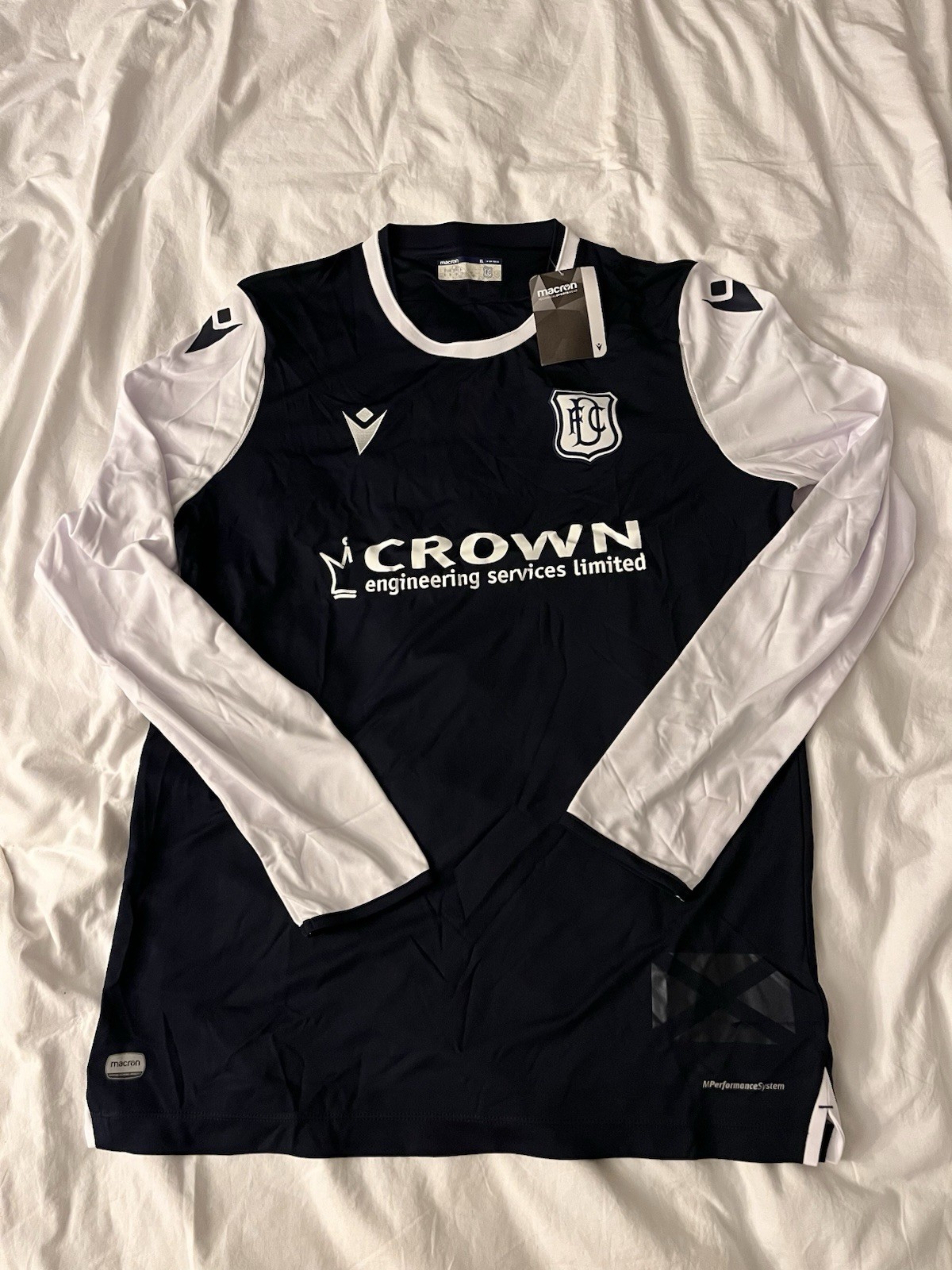Macron Dundee FC Scotland Home Jersey Shirt Kit Long Sleeves Authentic BNWT