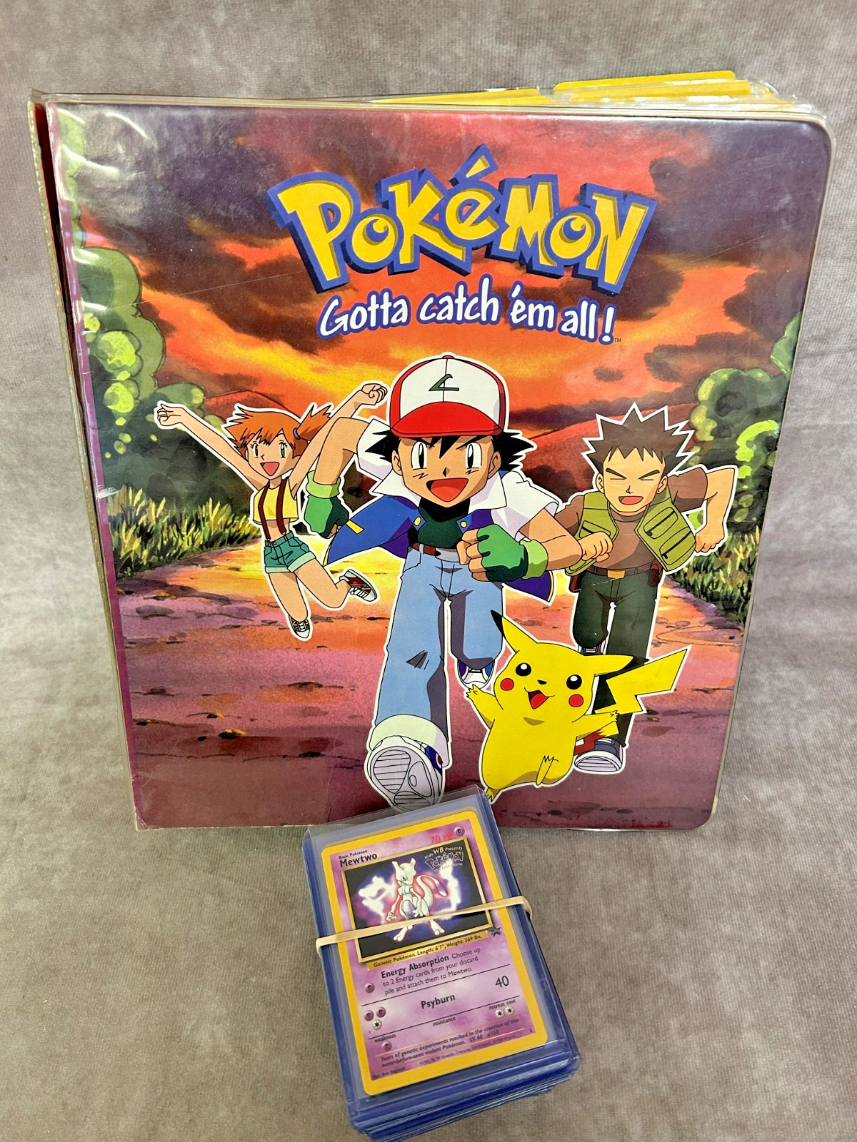 Vintage Pokemon Card Binder Lot 300+ WOTC Base Jungle Fossil 1st Ed Holo Promo