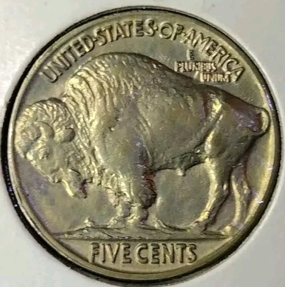 1934 DDR Buffalo Nickel - Uncirculated - Rare FULL HORN