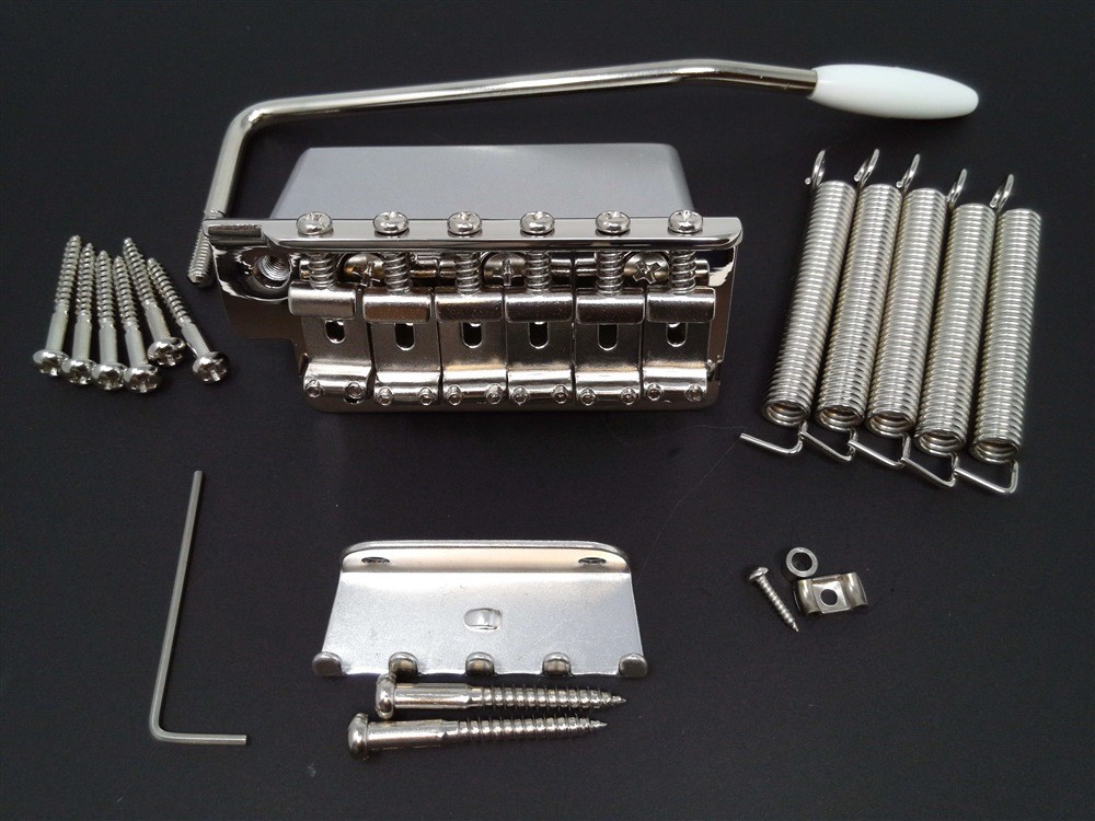 True Custom Shop® Nickel USA Vintage \'57 \'62 Tremolo Bridge Kit for Fender Strat
