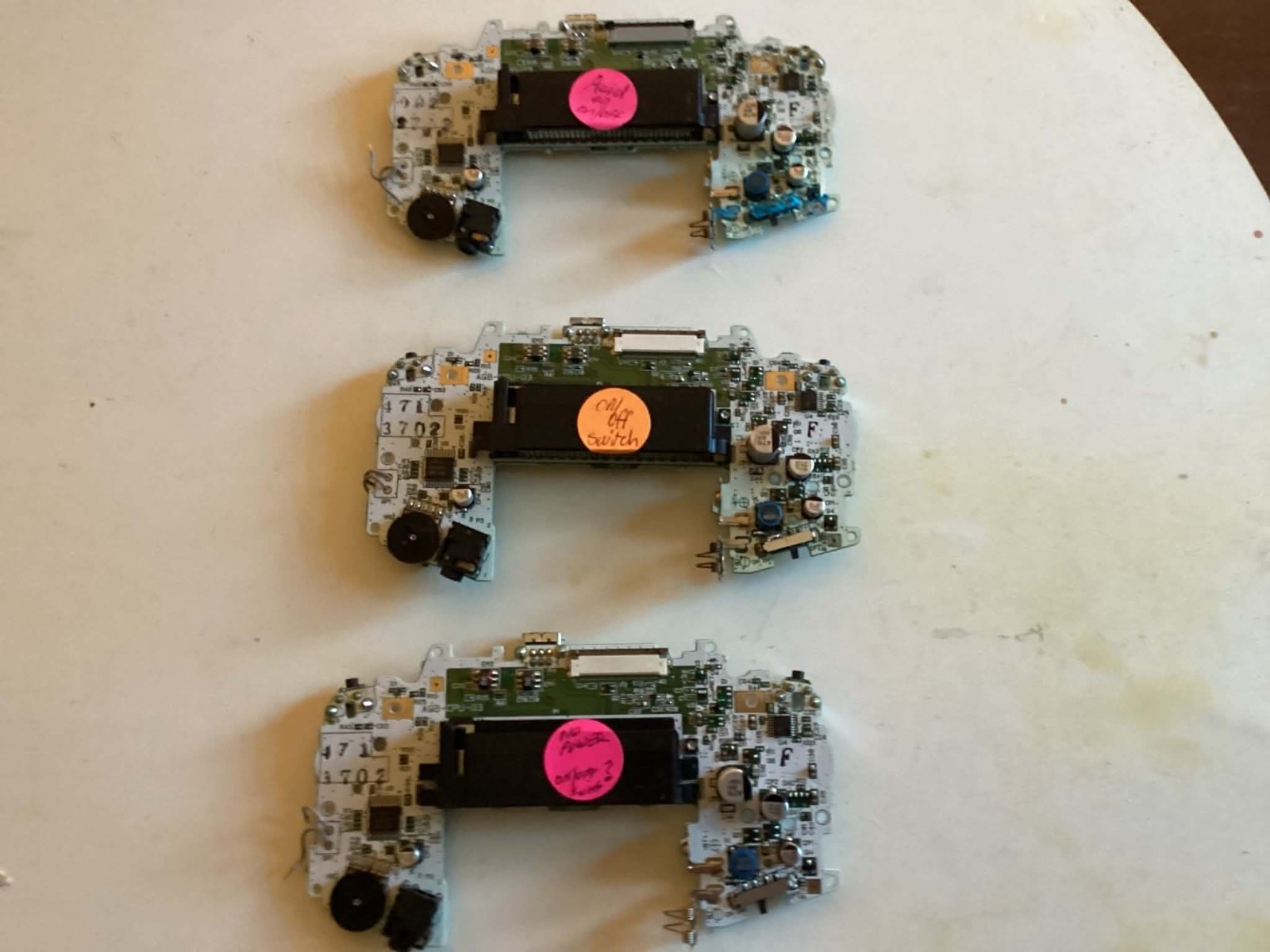 3 Game Boy Advance GBA Motherboard For Parts or Repair AS IS
