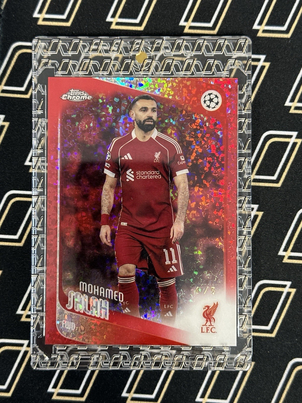 Mohamed Salah Mini Diamond Red /5 Topps Chrome 2026 Mohamed Salah Mini Diamond Red /5 Topps Chrome 2026