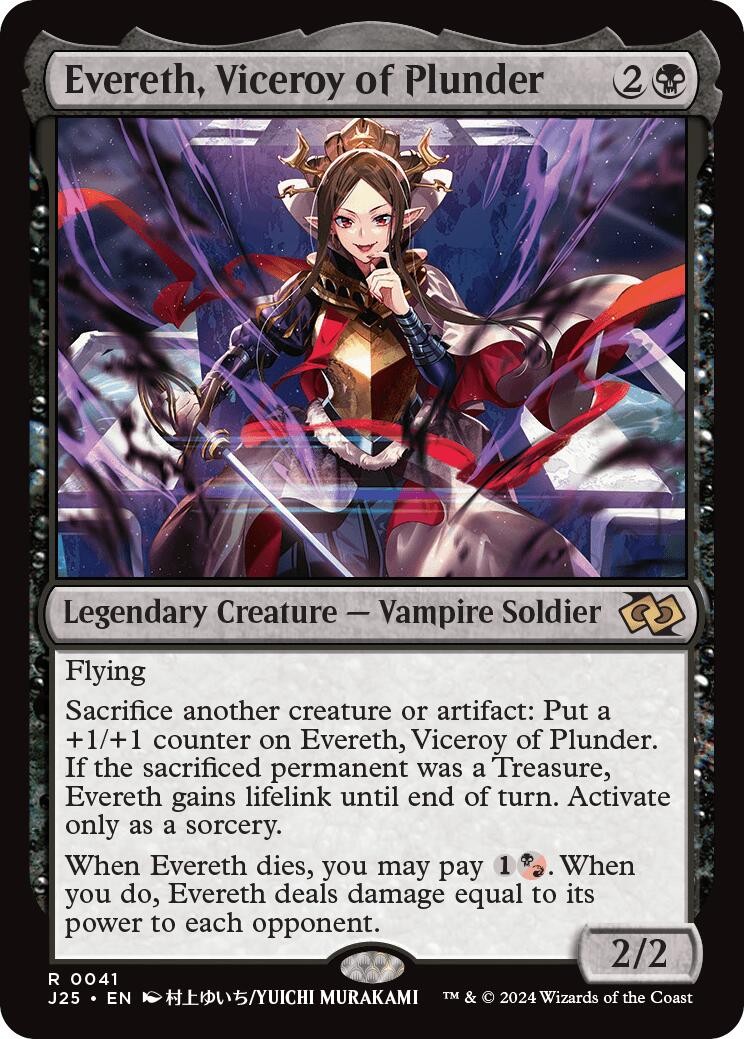 Evereth, Viceroy of Plunder (Anime) - 41 - NM - Foundations Jumpstart Evereth, Viceroy of Plunder (Anime) - 41 - NM - Foundations Jumpstart