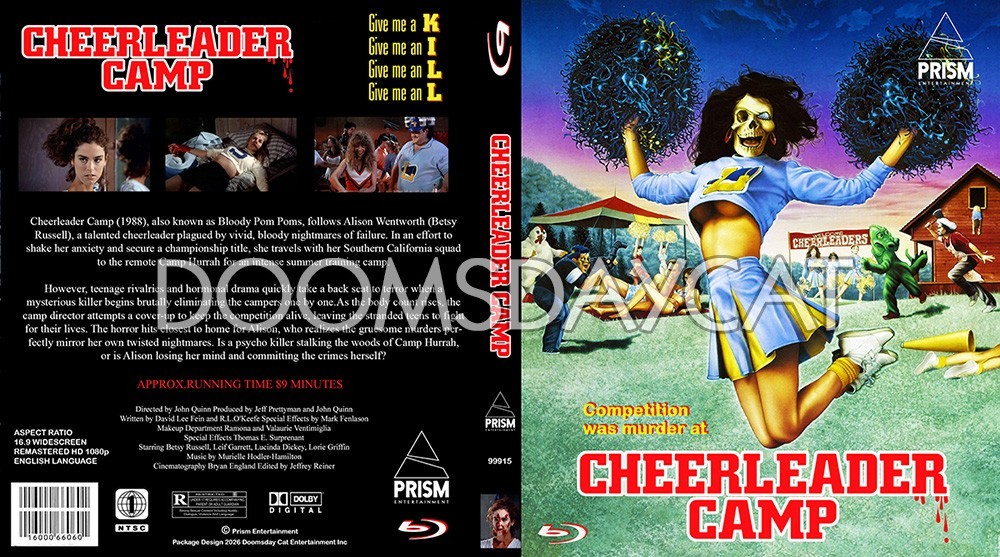 Cheerleader Camp 1988 Remastered Upscale Blu-Ray Betsy Russell, Leif Garrett Cheerleader Camp 1988 Remastered Upscale Blu-Ray Betsy Russell, Leif Garrett