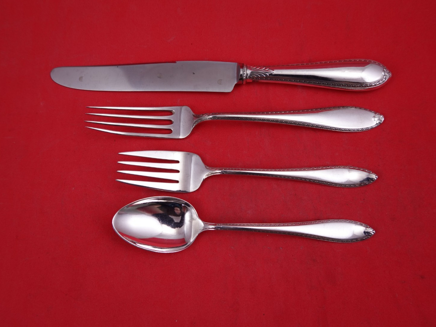 Linden by SSMC-Saart Sterling Silver Regular Size Place Setting 4pc