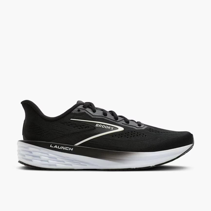 Brooks Men\'s Launch 12 Color Black/Grey/White/D
