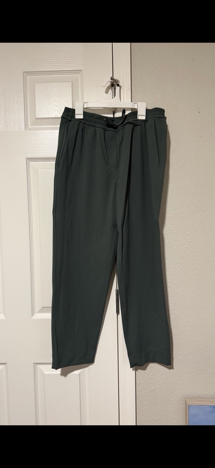 Lululemon Size M Dark Forest Luxtreme Tapered Leg Mid Rise 7/8 Pants