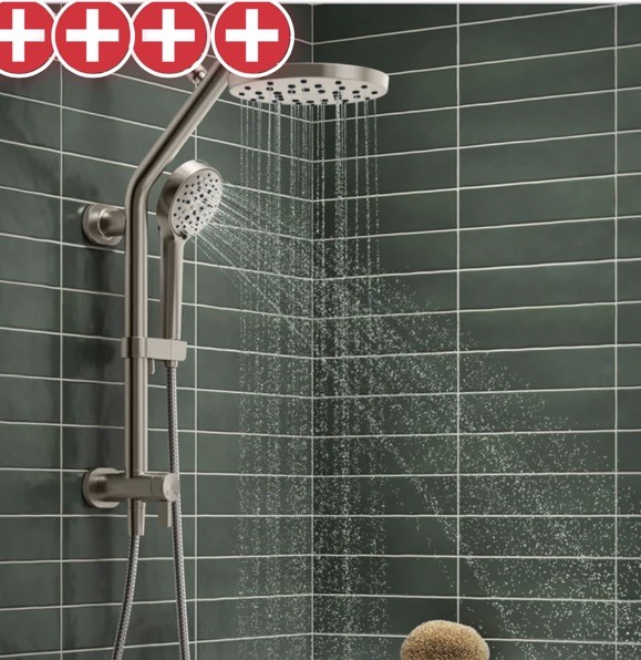 New Kohler HydroRail 3 in 1 Shower System R38001-G-BN Vibrant Brushed Nickel New Kohler HydroRail 3 in 1 Shower System R38001-G-BN Vibrant Brushed Nickel