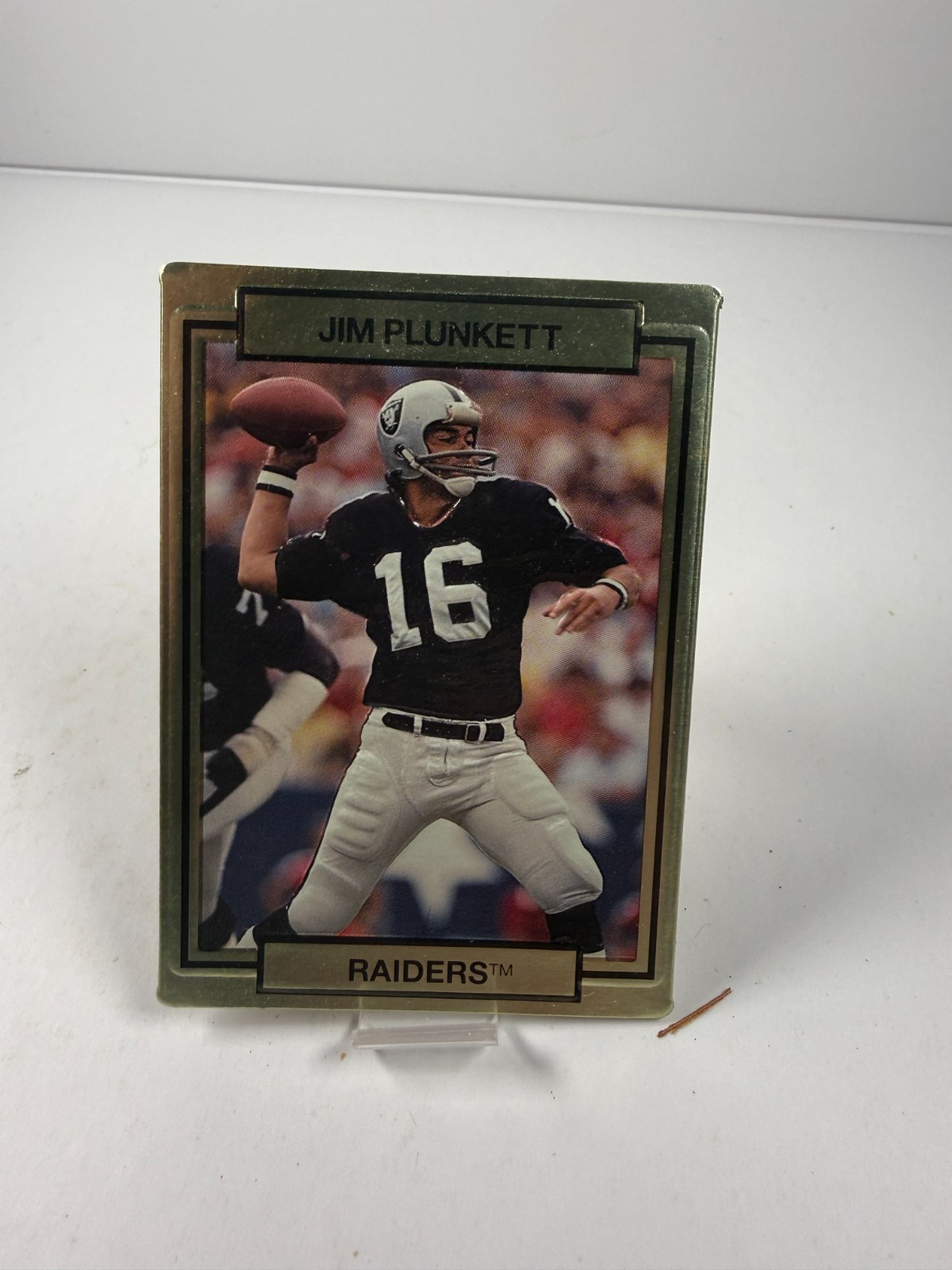 1990 Action Packed - Jim Plunkett Braille Back