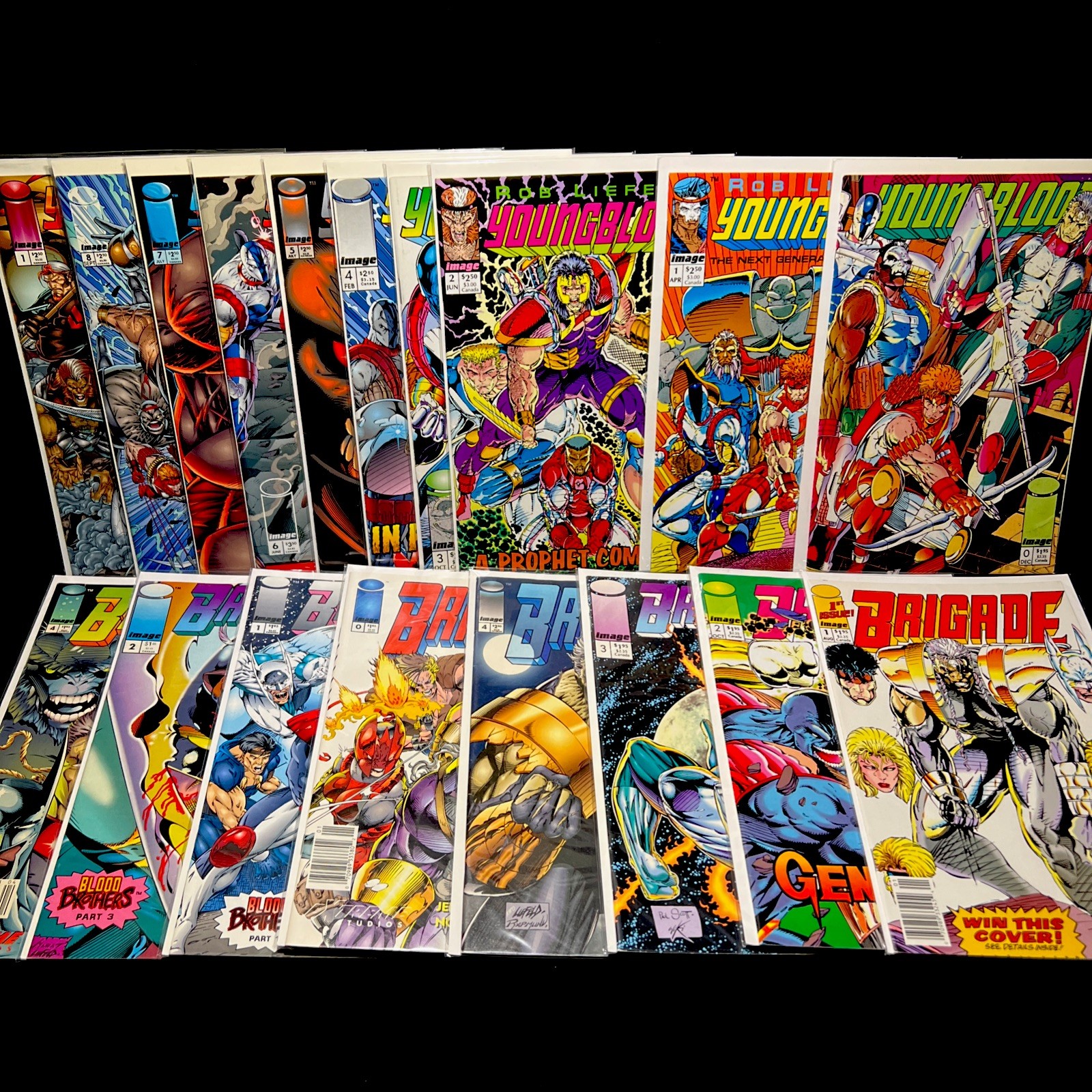 Youngblood #0 1 2 3 4 5 6 7 8 Vol. 1 + Brigade #1 2 3 4 Image Comics 1992