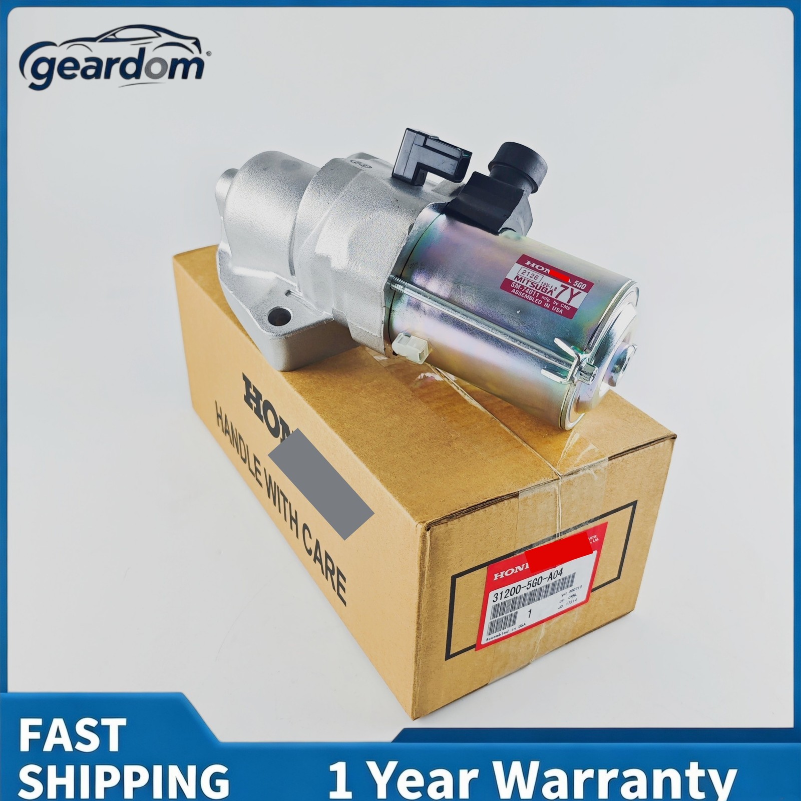 Starter Motor Assembly 31200-5G0-A04 312005G0A02 For Honda Accord Acura RLX 3.5L