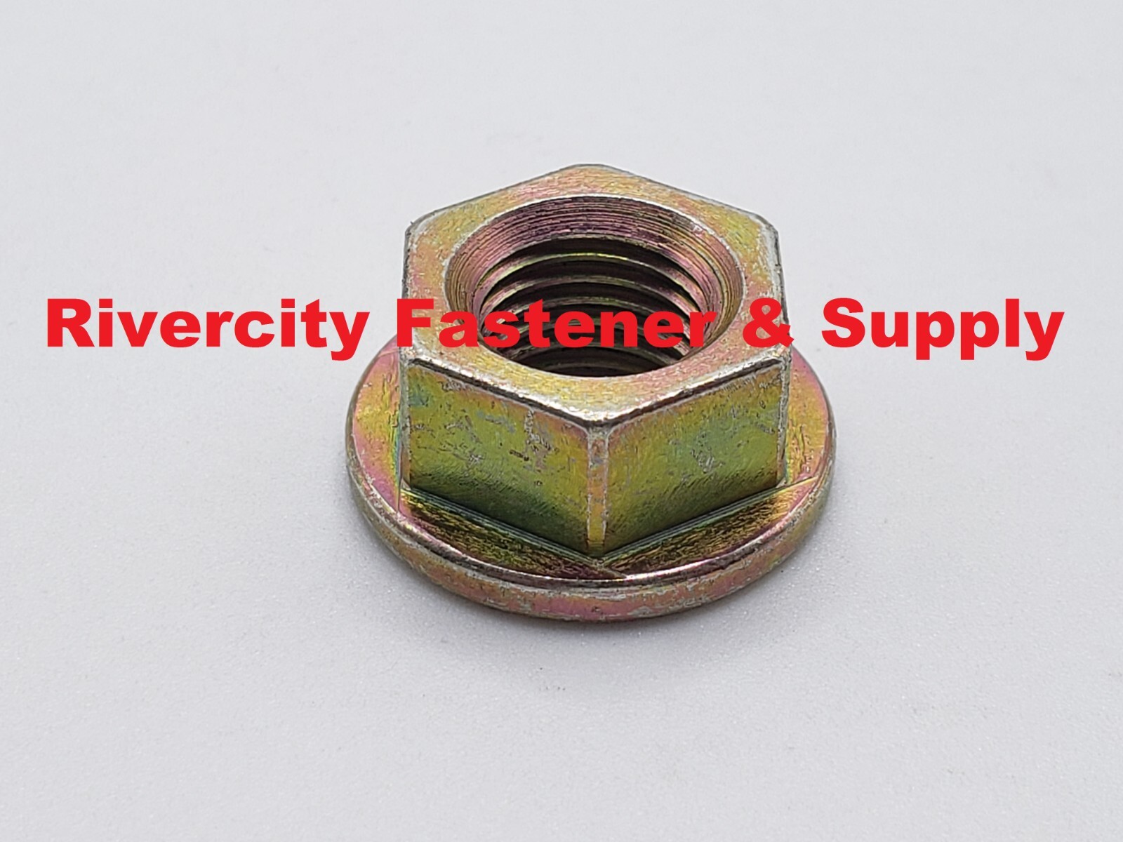 3/8-24 Hex Flange Nut Grade 8 3/8x24 Nuts 3/8 x 24 Smooth Bottom Made in the USA