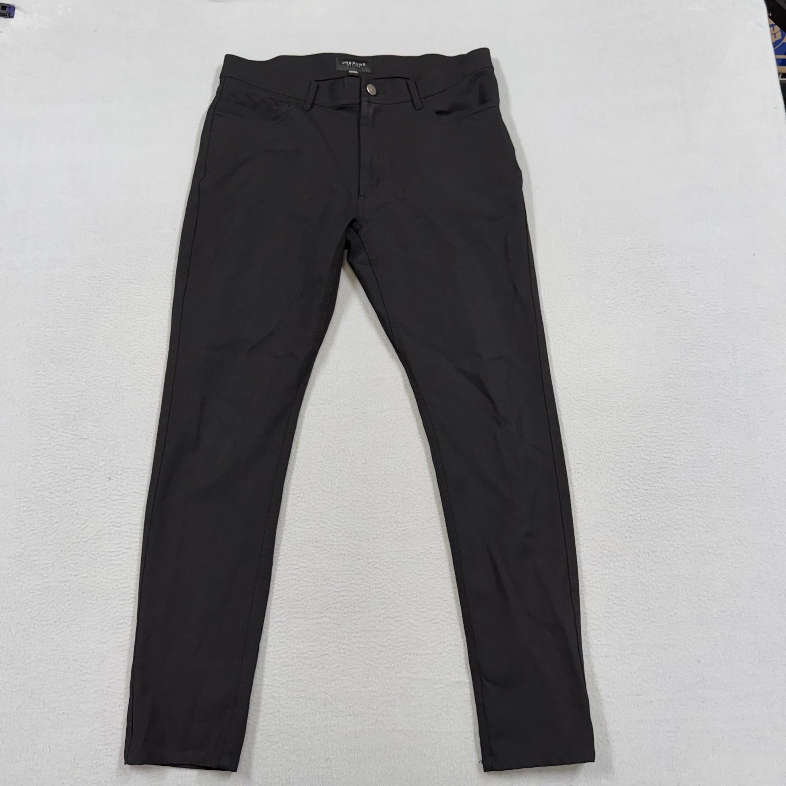 Unbound Merino Pants Mens 32x30 Black Wool Chino Slim Tapered Travel Casual