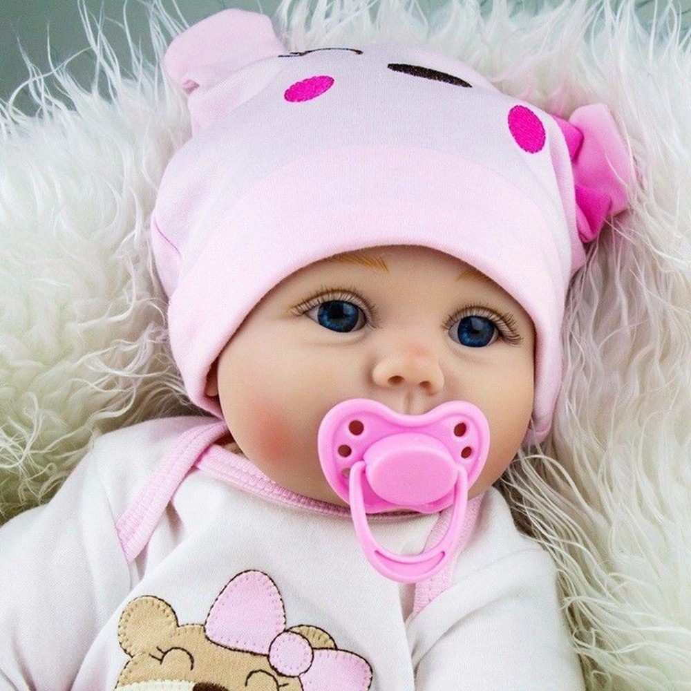 Real Life Like Reborn Baby Dolls Vinyl Silicone Newborn Girl Doll Handmade Gift