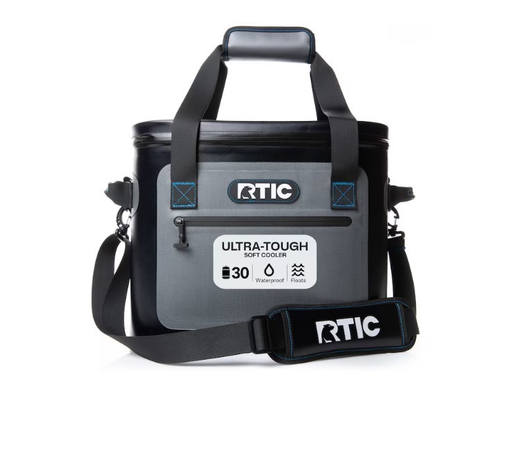 [BIG SALE] RTIC Outdoors 30 Can Insulated Soft Cooler Blue Grey Portable Carrier