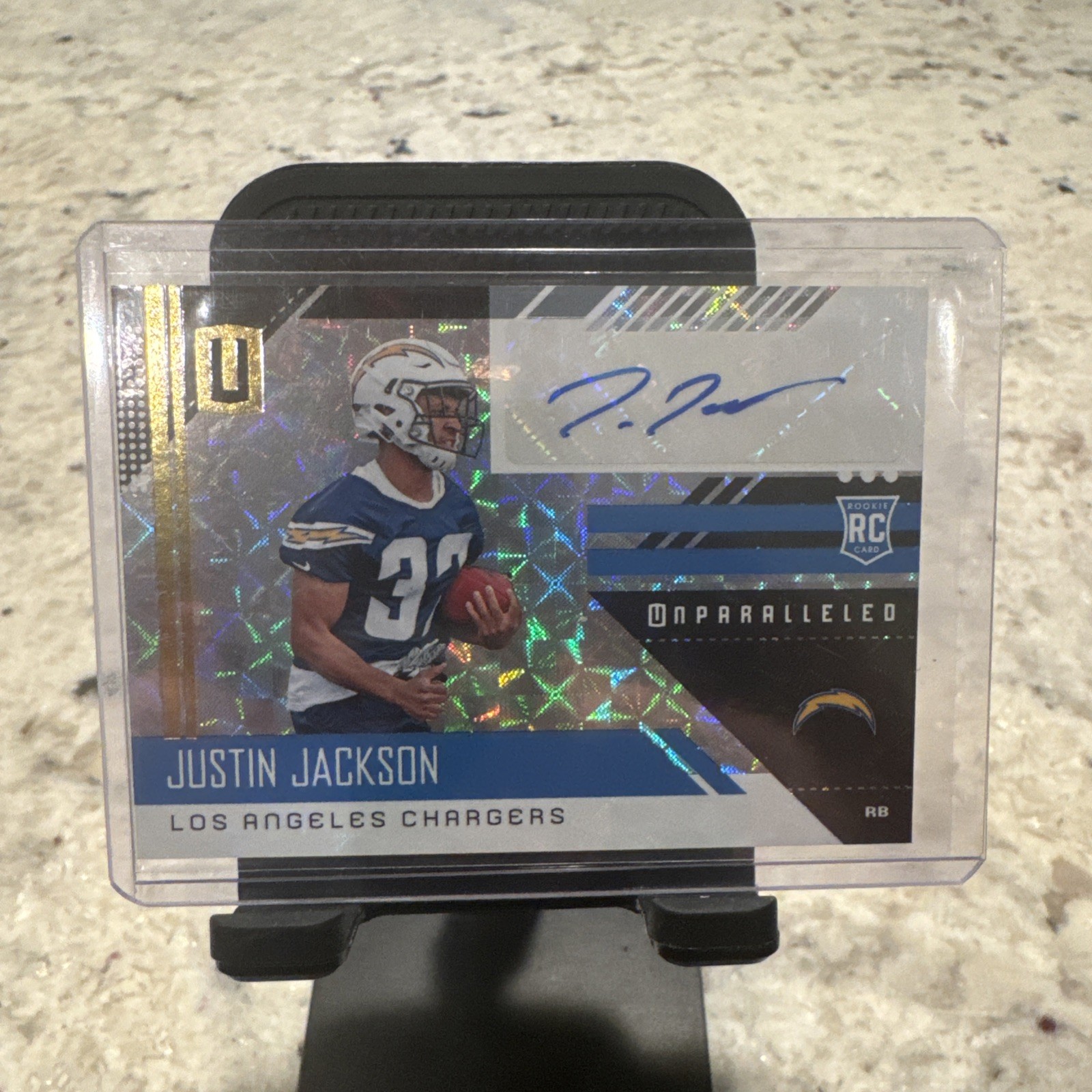 2018 Panini Unparalleled - Rookie Justin Jackson #242 Hyper /25 (AU, RC)
